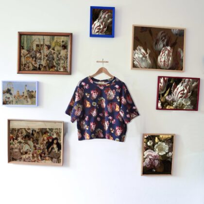 T-Shirt - Bloemen + hoofdjes